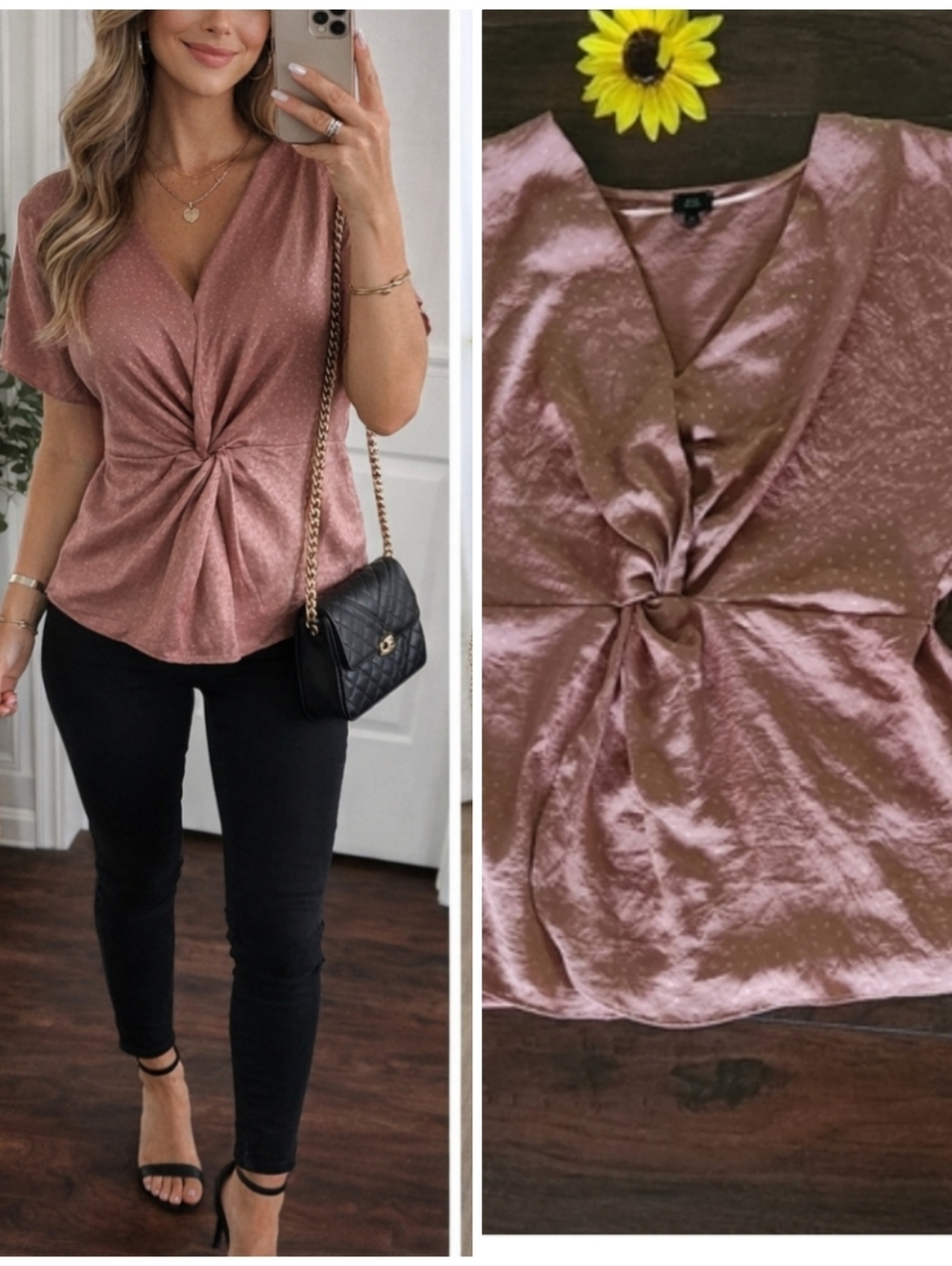 RIVER ISLAND VNECK TOP
